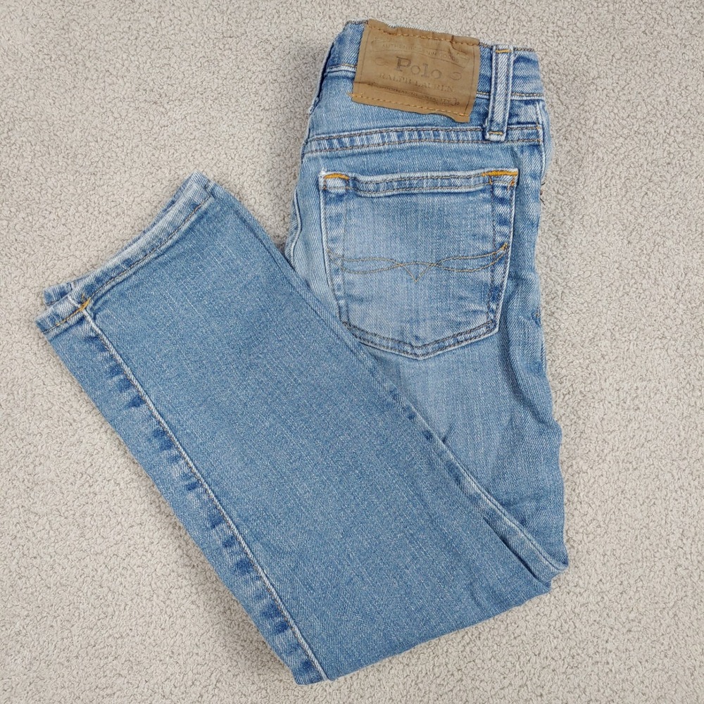Polo Ralph Lauren Jeans - Kids 22x20 Light Wash Denim Straight Leg Trousers